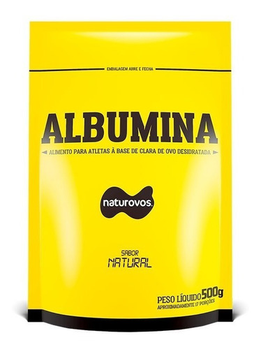 Albumina Sabor Natural 500g - Naturovos