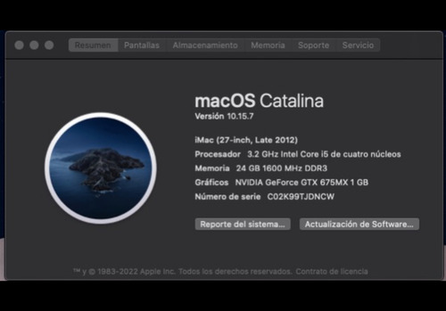 Apple iMac 27 Core I5 (1tb, 24gb Ram) (Usado)