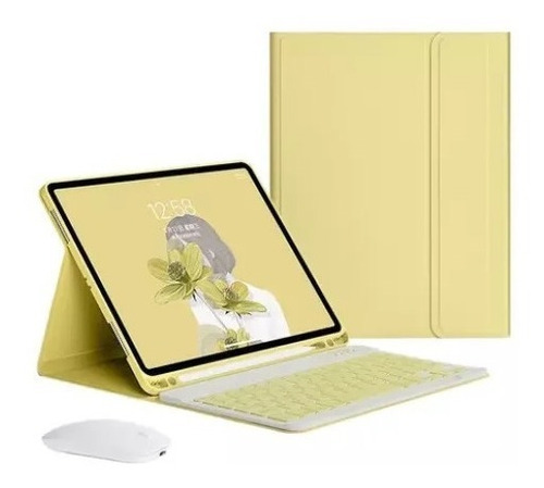 Funda Con Teclado Y Mouse Para iPad 9th 8th 7th 10.2 Pulgada