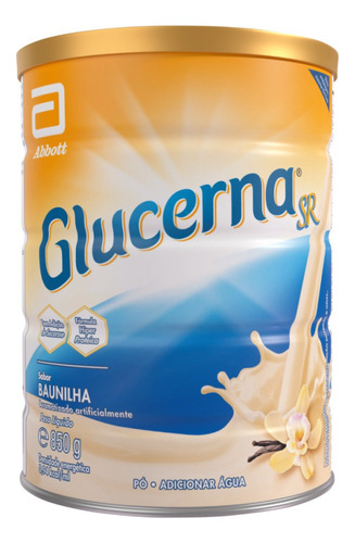 Suplemento Em Pó Glucerna Abbott Em Lata De 850g Baunilha