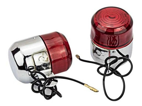 Faro Dax70 Direccional Mica Roja Para Moto 