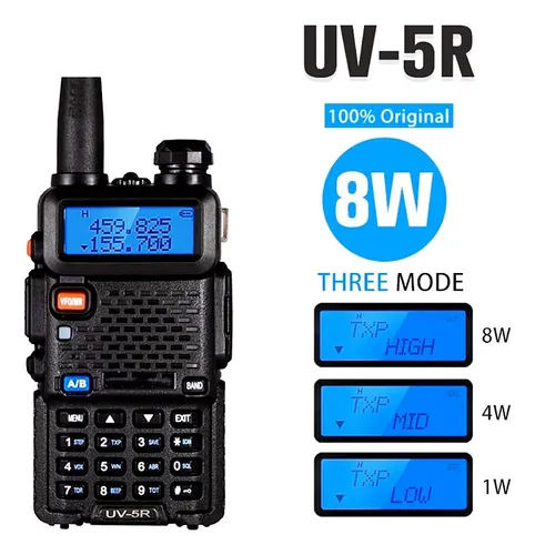 8w Radios De Comunicacion Walkie Talkie Uv5r 128 Canale 10km