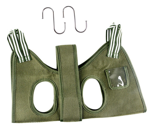 Bolsa De Sujeción Para Perros Y Gatos Con Gancho Verde L