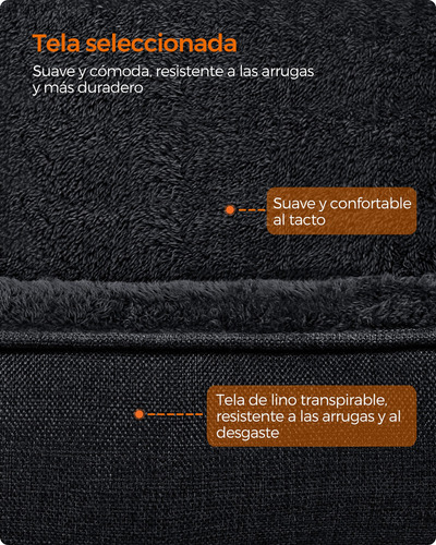 Feandrea Cama Para Perros Sofá Para Mascotas Bordes Elevados Color Gris oscuro