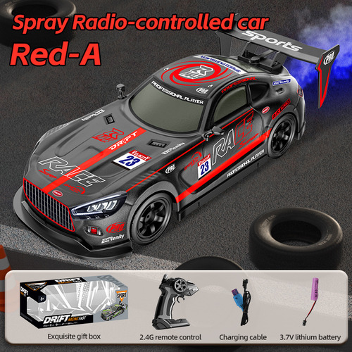 Coche De Juguete En Aerosol 4wd Racing Drift Rc Rc Color Red A
