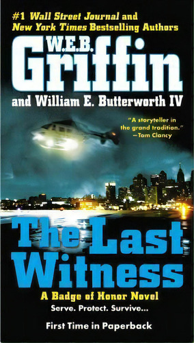 The Last Witness, De W E B Griffin. Editorial G P Putnams Sons, Tapa Blanda En Inglés