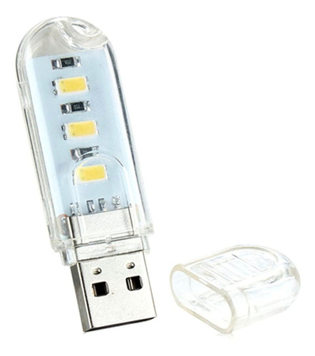 Domccy Luz Nocturna Usb Portatil Mini Lampara Led Brillante