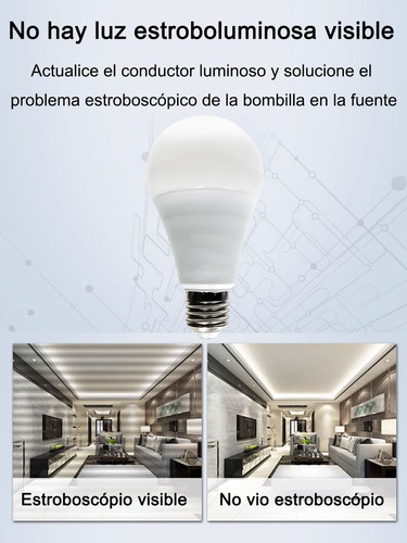 10pcs Focos 9w Led Ahorrador E27 900lm 6500k De Luz Fría