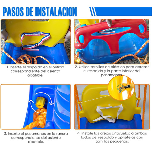 Columpio De Silla De Asiento Para Niños/bebés, Hamaca,3 En 1