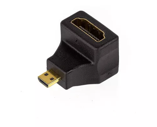 Adaptador Micro HDMI a HDMI con 90 grados