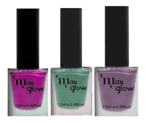 Imagen 1 de 2 de Esmalte Convencional Max Glow 13ml Uñas Manicure Pedicure 