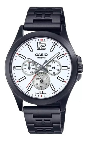 Reloj Casio Analógico De Acero Inoxidable Mtp-e350b-7bv