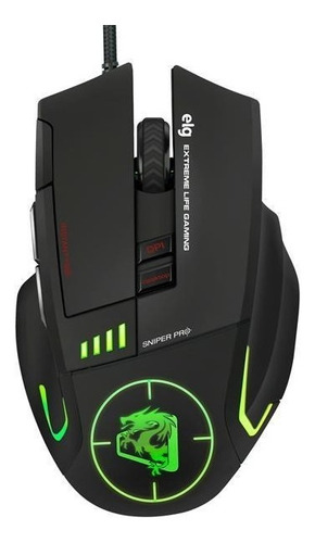 Mouse Gamer Sniper Pro 5200 Dpi - Mgsp ELG Cor Preto