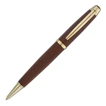Comprar Caneta Esferográfica Crown Drezden Presente Elegante Luxo Cor da tinta Azul Cor do exterior Marrom