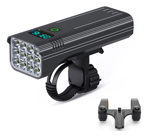 Luz De Bicicleta 10000mah Usb Recargable Con 2 Soportes