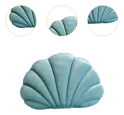 Cojín De Felpa Con Forma De Concha Marina, Cojín Multiusos