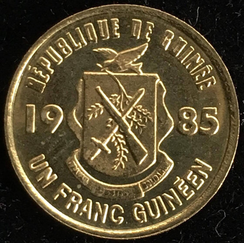 Guinea, Franc, 1985. Brillante Sin Circular