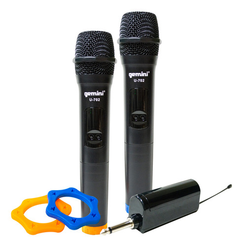 Sistema Microfono Inalambrico Doble Uhf Mod.u-702