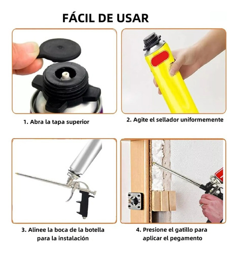 Pistola De Espuma De Poliuretano Para Aplicación De Sellador