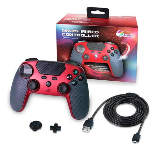 Controlador Con Cable Brook Mars Alto Rendimiento Con Cero,