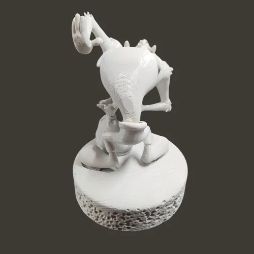 Buzz Buzzard (pajaro Loco), 17cm De Alto, Color Blanco