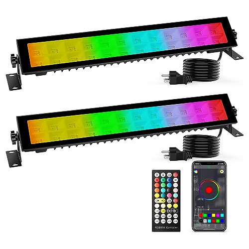 Barra De Luces Led Para Escenario - 48w Rgbwc Con Control Re