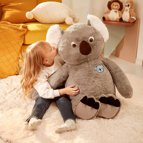 Peluche Ikasa Con Forma De Koala Grande, 30 Cm, Para Niños