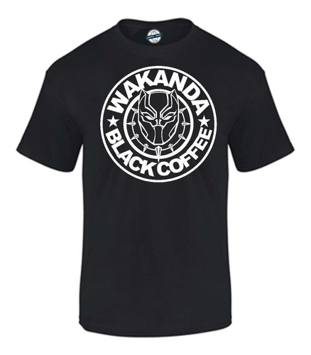 Camiseta Wakanda Black Coffee Hombre 100%algodon