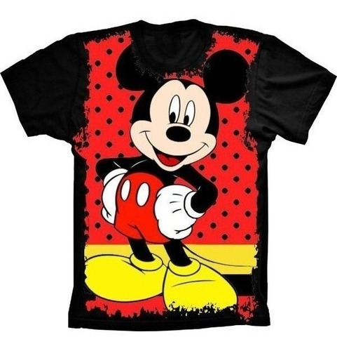 Camiseta Estilosa 3d Fullprint - M Mouse