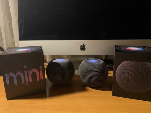 Imagen 1 de 8 de Homepod Mini Stereo Pair - Space Gray - Excelente Estado!