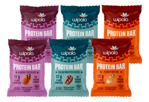 Pack / 6 Barritas De Proteína / Wipala / Mix Sabores