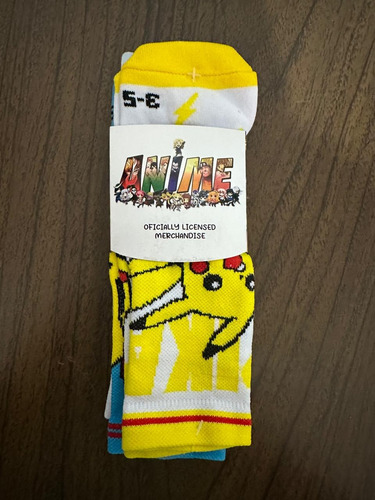 Calcetines Animados Niños, Varios Modelos, Suaves Agua Pikachu 3-5