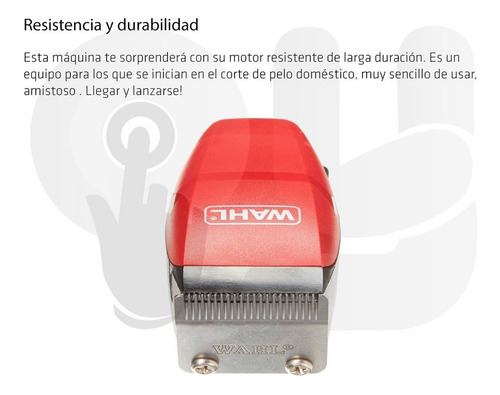 Cortadora de pelo Wahl Home Easy Cut roja 220V