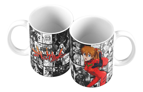 Taza Mug 11oz Anime Manga Evangelion Asuka Langley