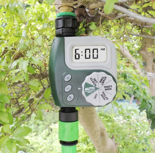 Timer Digital Para Riego Temporizador Controlado Verde