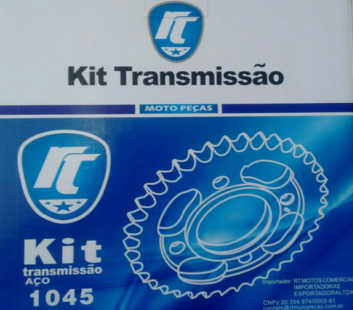 Kit Transmissão Titan 150 /fan 150 Aço 1045