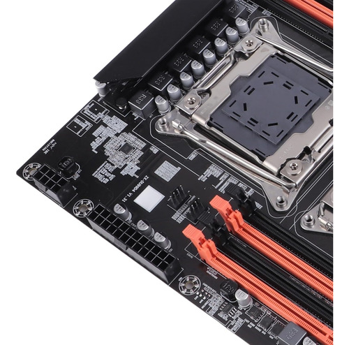 Placa Mãe Dual X99 2011-3 V 8x Ddr4 2x Nvme +2x Xeon 2630 V3 Preto