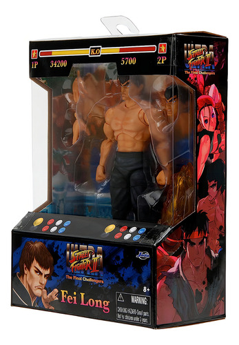 Figura De Acción Fei Long Street Fighter 2 Jada Toys