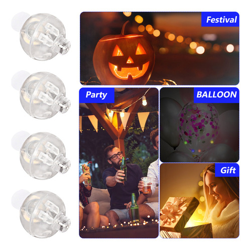 / Mini Lámpara Led Con Forma De Bola Pequeña, 100 Unidades