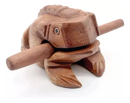 1 Traditional Craft Wooden Frog Croaking Musical Instrument | MercadoLibre