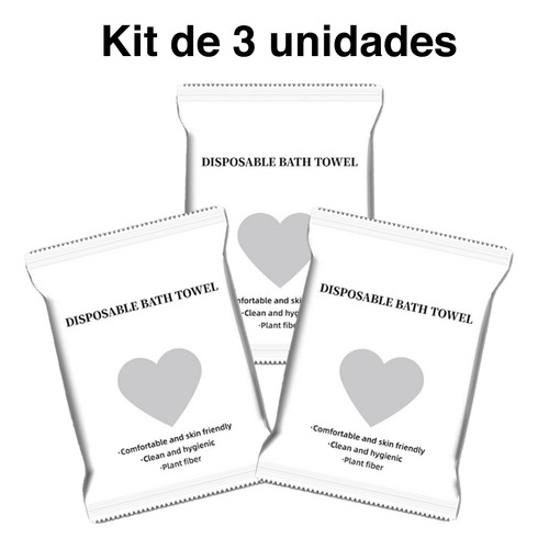 Pack Toallas Desechables Para Cuerpo Baño 140 X 70 Cms