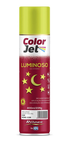 Pintura En Spray Renner Luminoso 400ml (varios Colores)