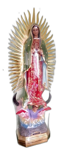 Virgen De Guadalupe,figura De Resina 1 Metro Con Resplandor