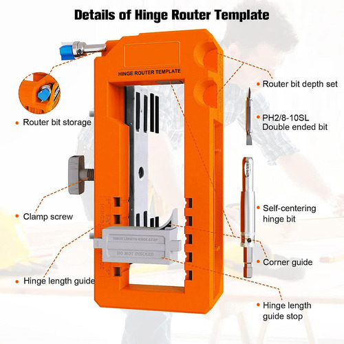 Plantilla De Bisagra De Puertas Bisagra De Naranja