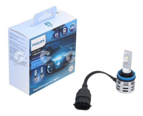 Lampara Philips Led Fog (11366) 12/24v 24w Pgj19 Led Auto X2