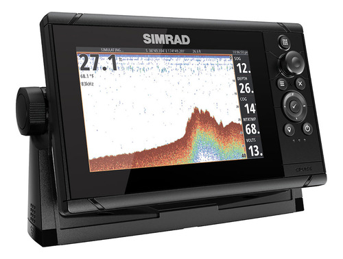 Gps Sonar Simrad Cruise 7 C/ Capa Moldura Transdutor E Carta