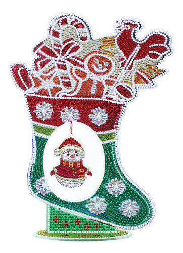 Pintura De Diamante, Manualidades Navideñas, Kit De Media