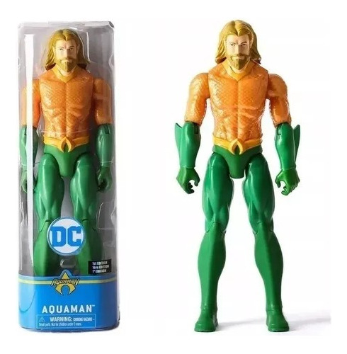 Muñeco Aquaman - Dc Figura Articulada 30cm Original Premium