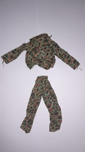 Roupa Original De 1977 Falcon Gi Joe Ação Camufluda - Usada (Usado)