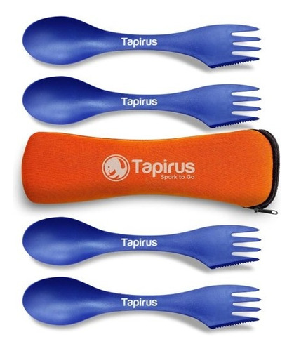 Tapirus Spork 4 Utensilio 3en1 Camping Colegio Tenedor